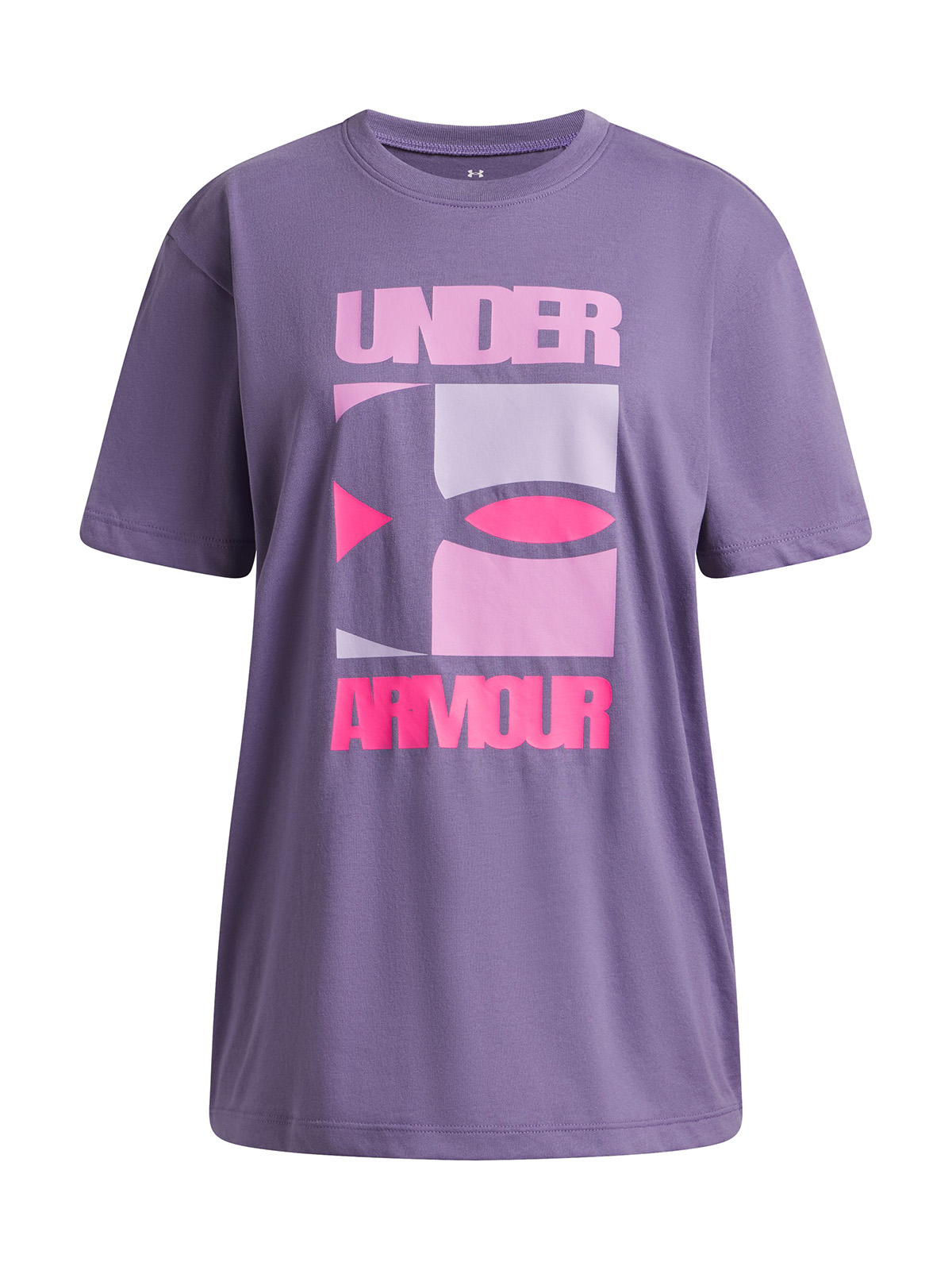 POLERA M/C NIÑA G BLOCK LOGO OS SS POLERA MORADO UNDER ARMOUR - 1