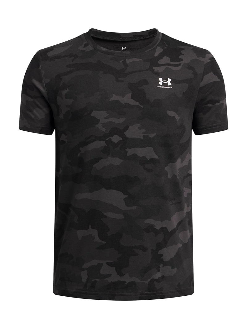 POLERA M/C NIÑO B CAMO AOP SS NEGRO UNDER ARMOUR - 1
