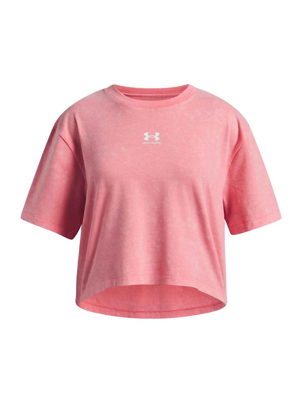 POLERA M/C NIÑA RIVAL WASH SS ROSADO UNDER ARMOUR - 1