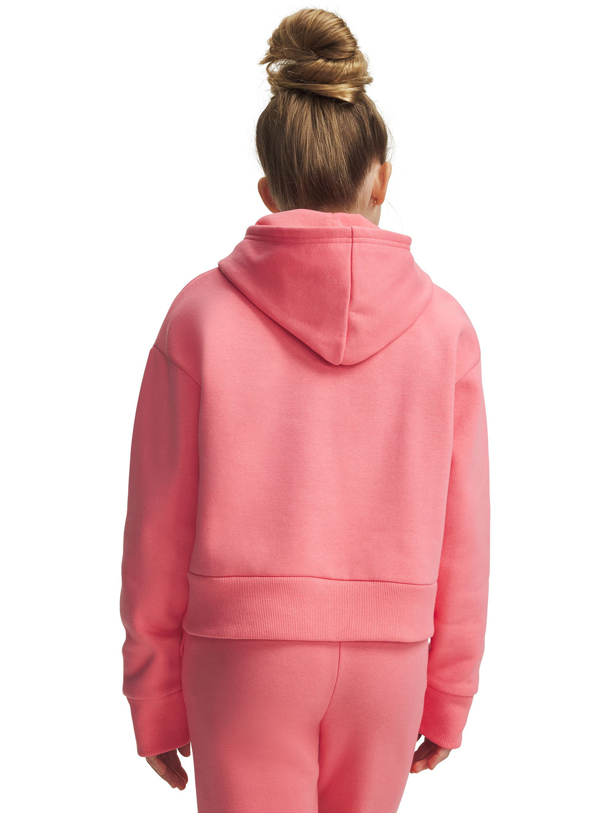 POLERON NIÑA RIVAL FLEECE CROP ROSADO UNDER ARMOUR - 5