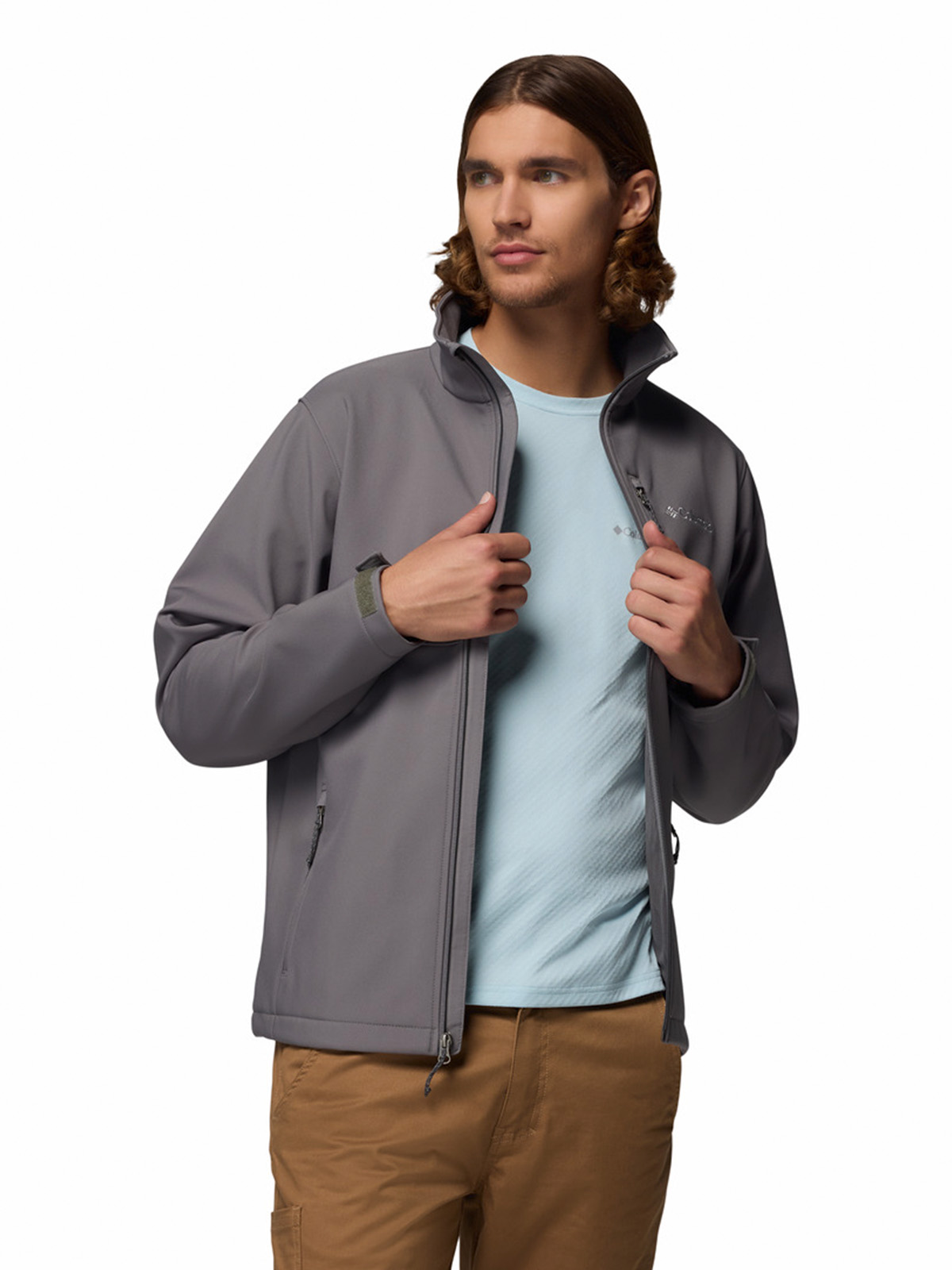 SOFTSHELL HOMBRE ASCENDER GRIS COLUMBIA - 4