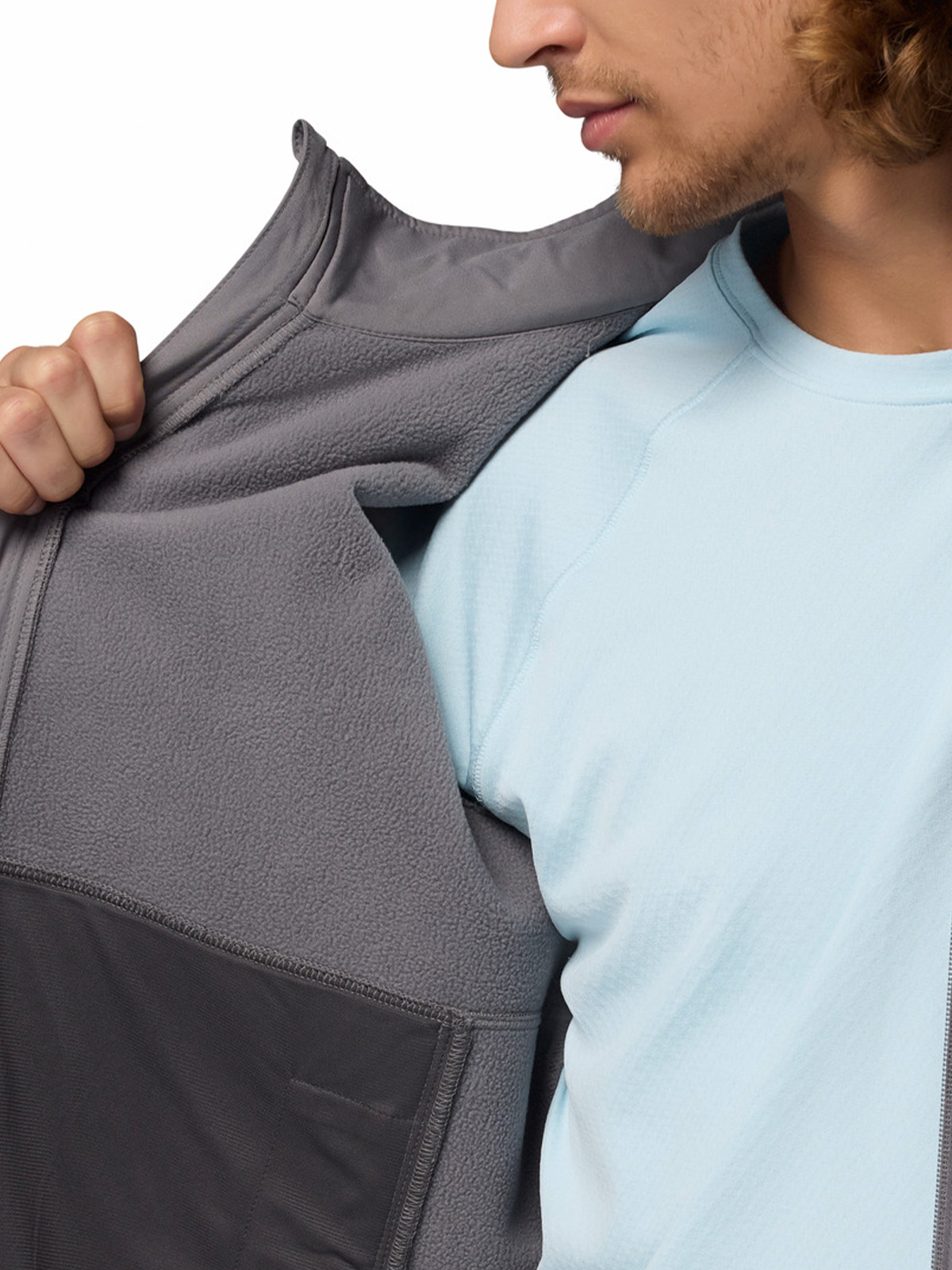 SOFTSHELL HOMBRE ASCENDER GRIS COLUMBIA - 5