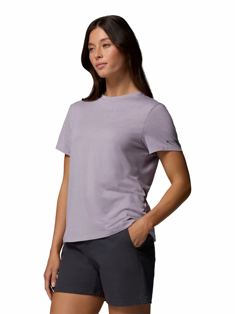 POLERA MC MUJER PARSONS POINT MORADO COLUMBIA - 2