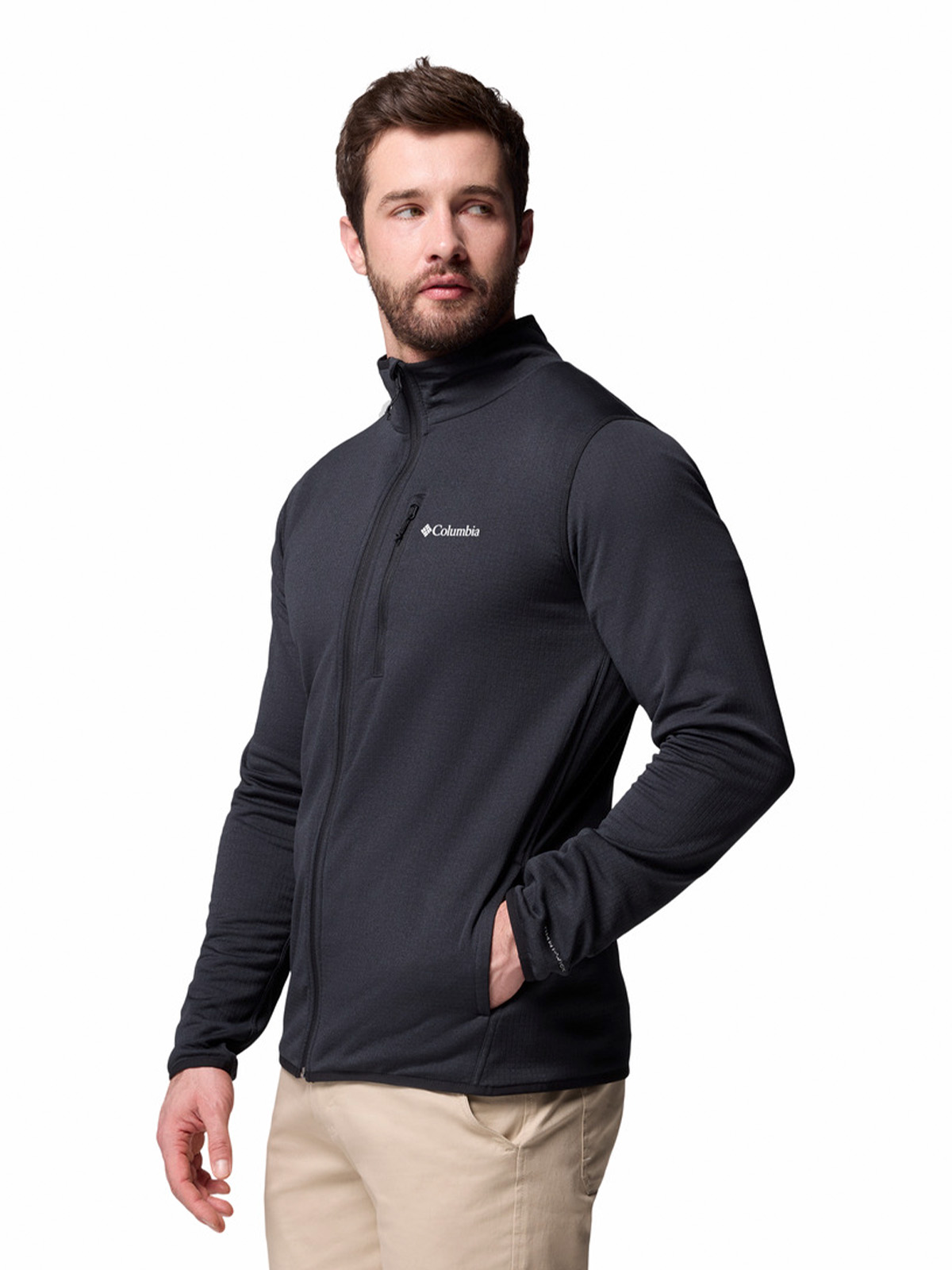 POLAR HOMBRE ESSENTIAL HIKE GRID NEGRO COLUMBIA - 2