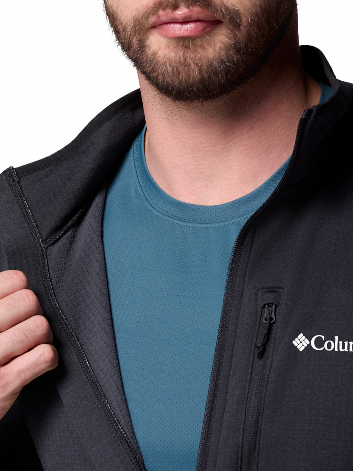 POLAR HOMBRE ESSENTIAL HIKE GRID NEGRO COLUMBIA - 7