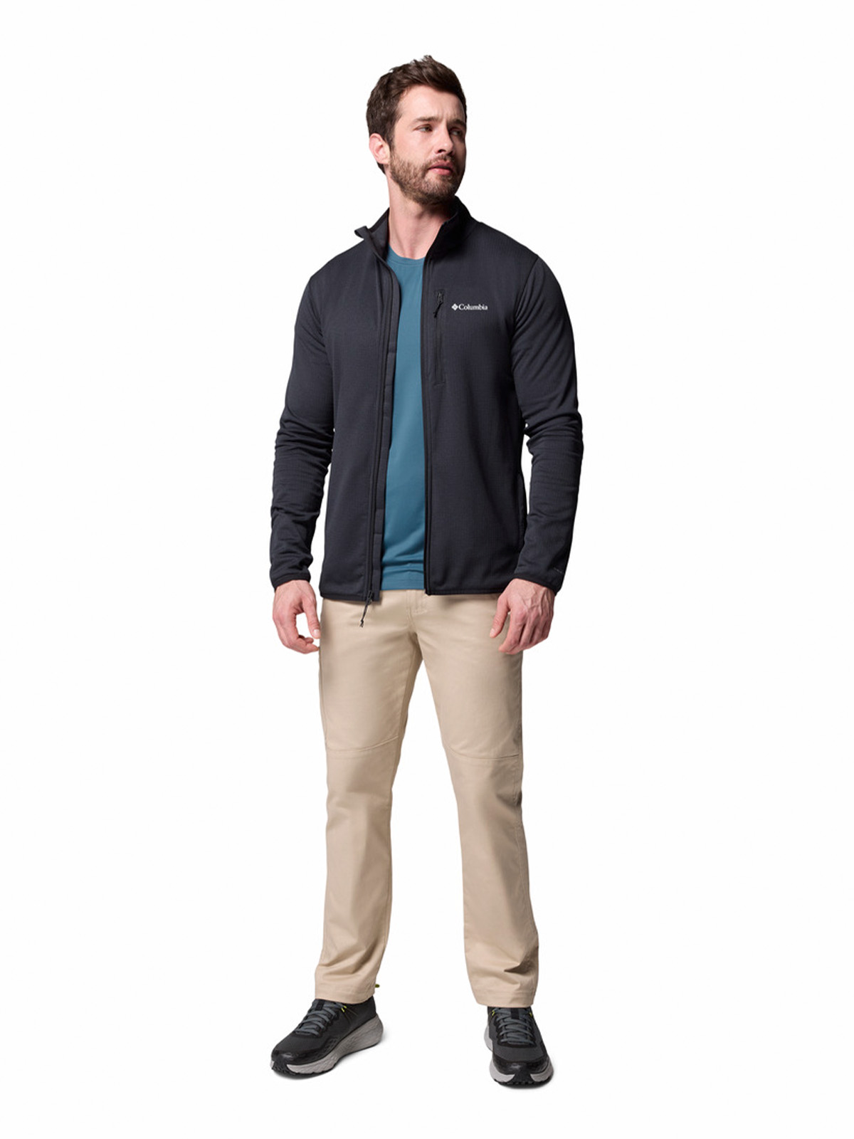 POLAR HOMBRE ESSENTIAL HIKE GRID NEGRO COLUMBIA - 9