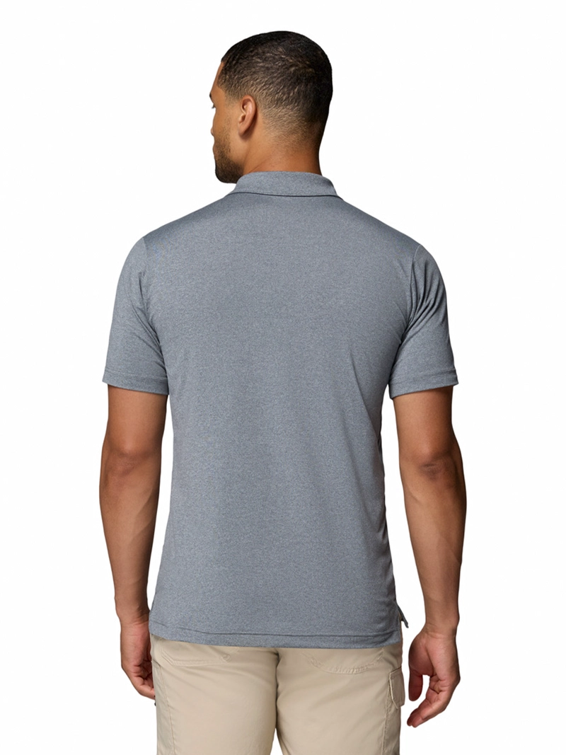 POLERA MANGA CORTA HOMBRE PARSONS POINT GRIS COLUMBIA - 4