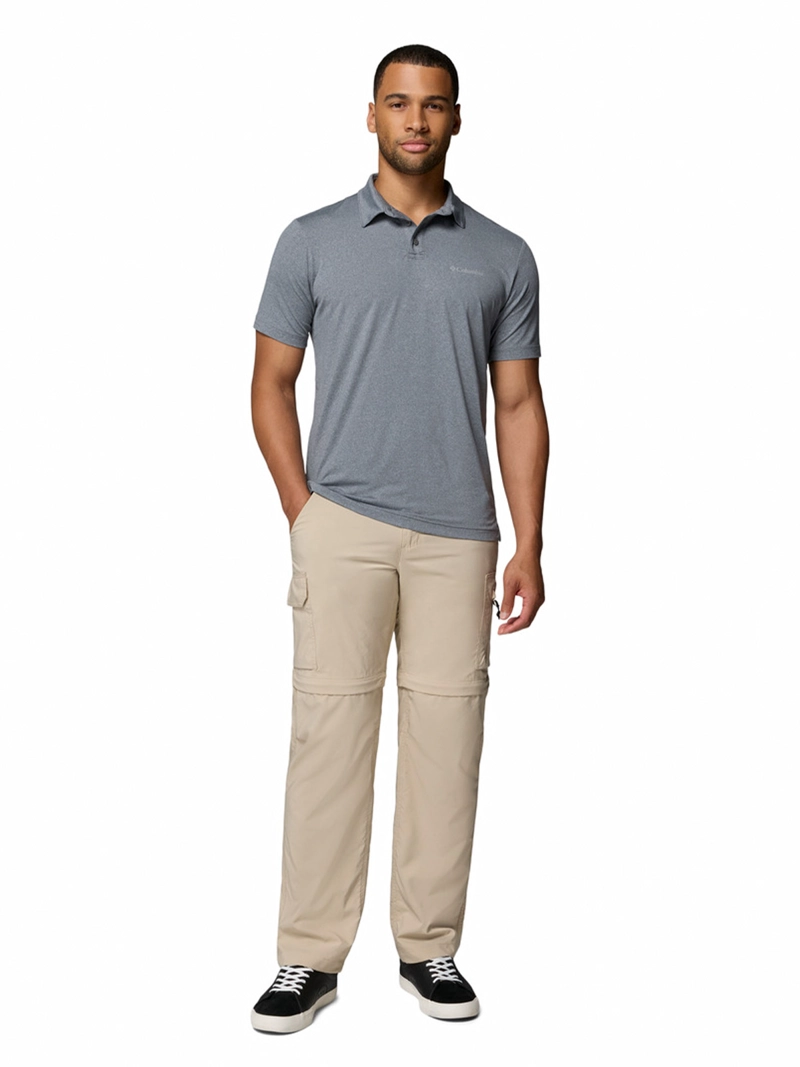 POLERA MANGA CORTA HOMBRE PARSONS POINT GRIS COLUMBIA - 6