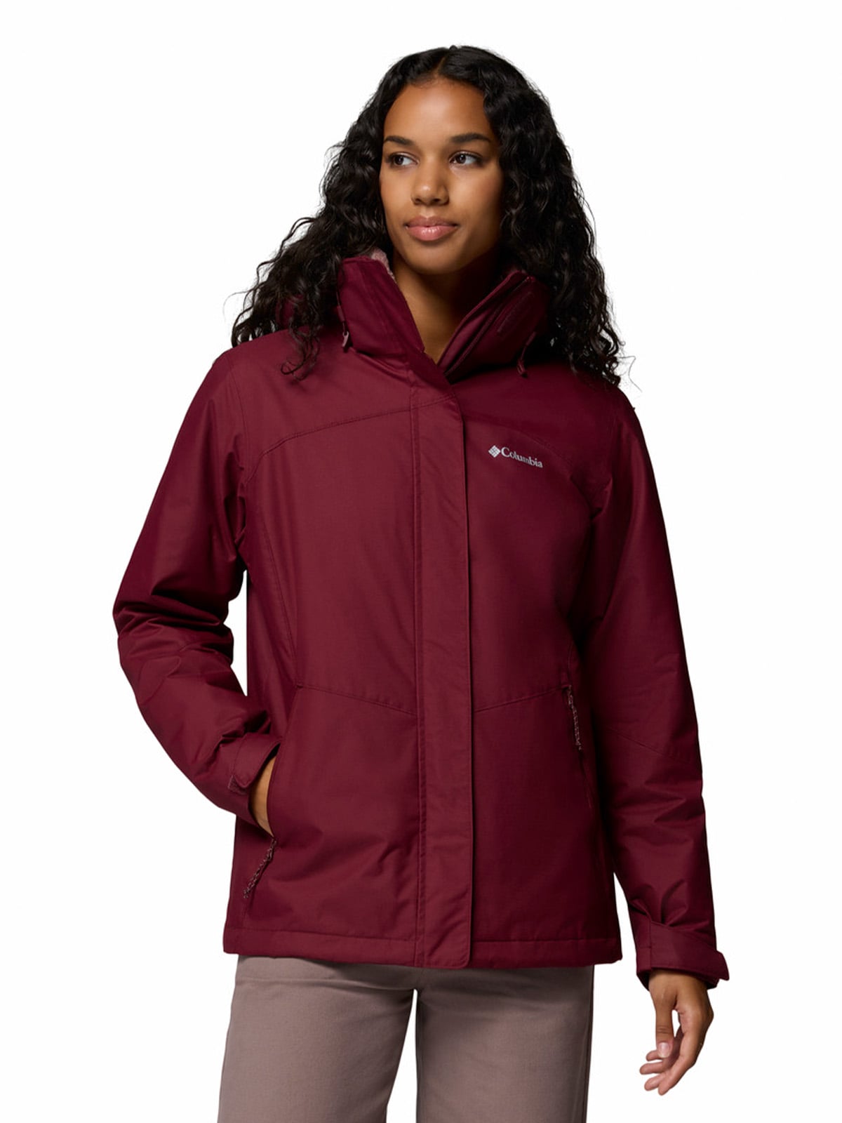 PARKA MUJER BUGABOO III FLEECE INTERC MORADO COLUMBIA - 1