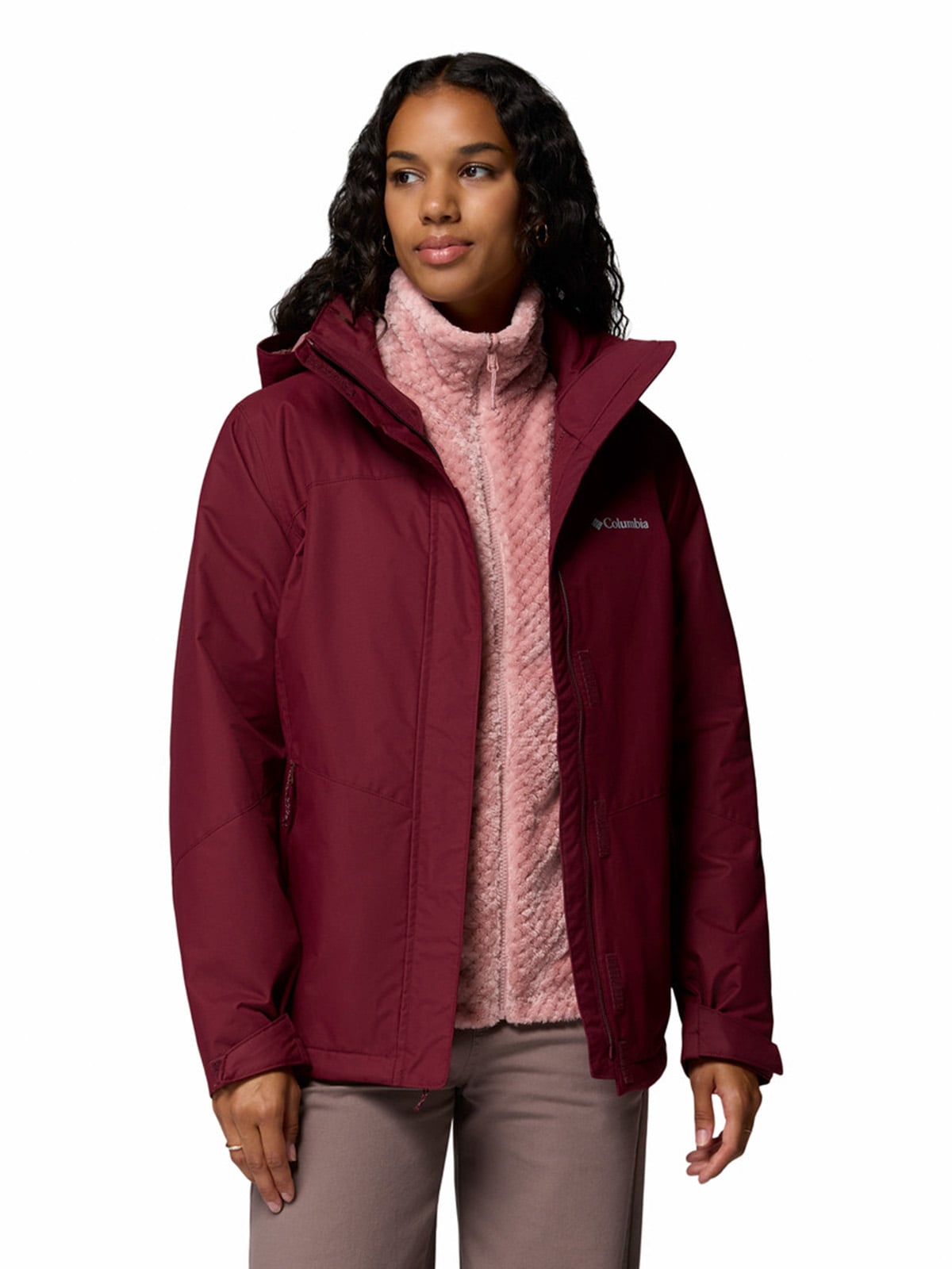 PARKA MUJER BUGABOO III FLEECE INTERC MORADO COLUMBIA - 4