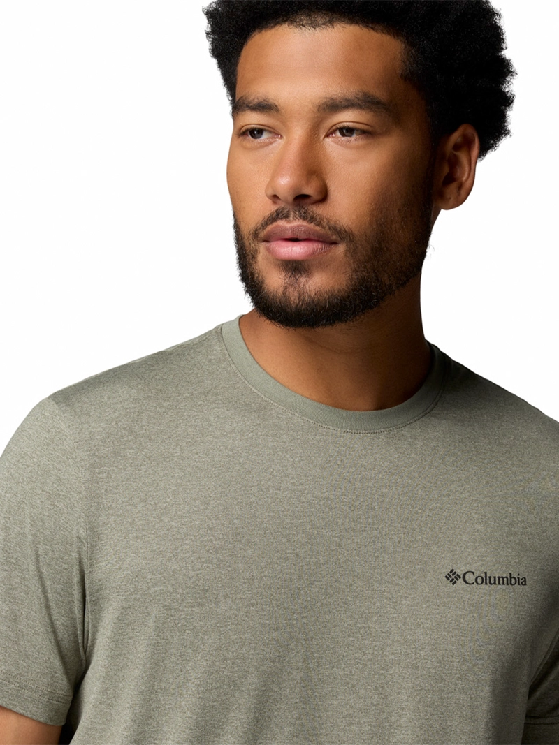 POLERA MC HOMBRE PARSONS POINT GRIS COLUMBIA - 5