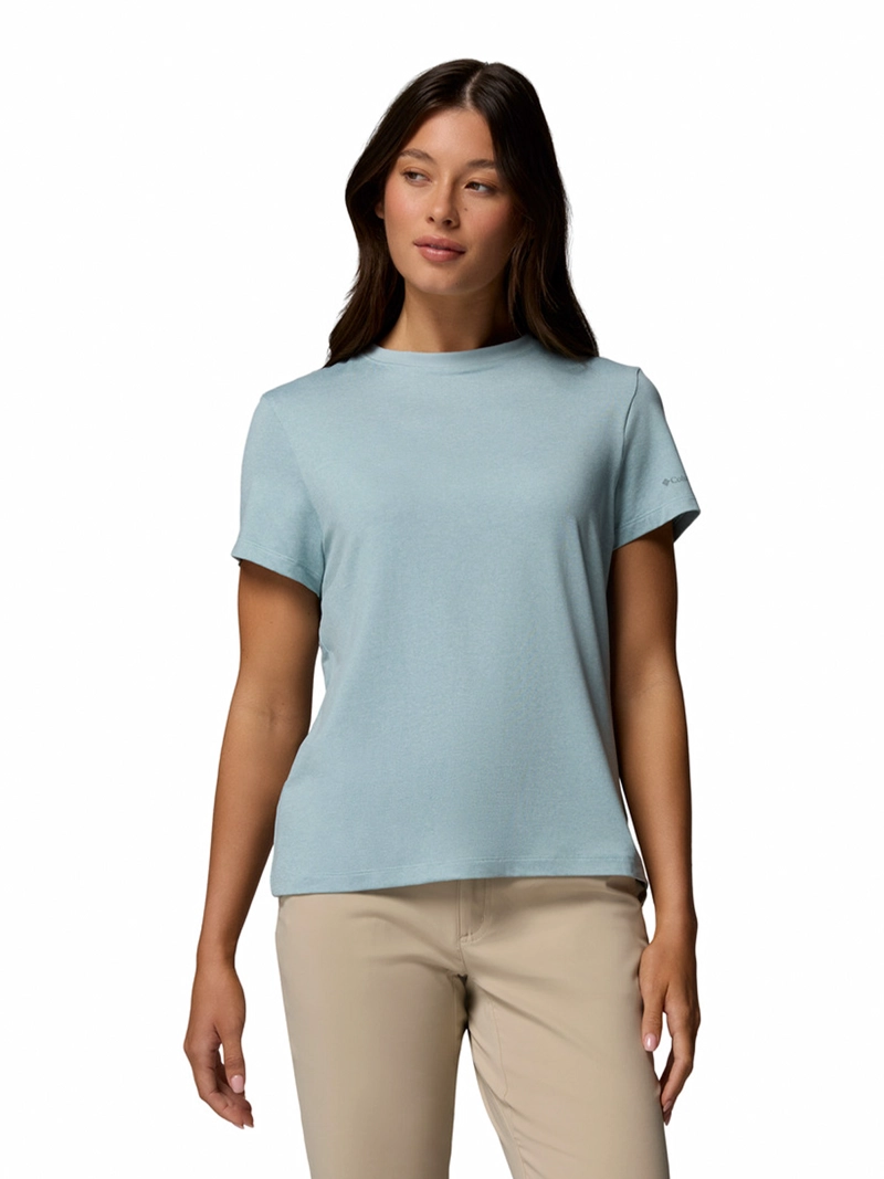 COLUMBIA POLERA MC MUJER PARSONS POINT CELESTE COLUMBIA