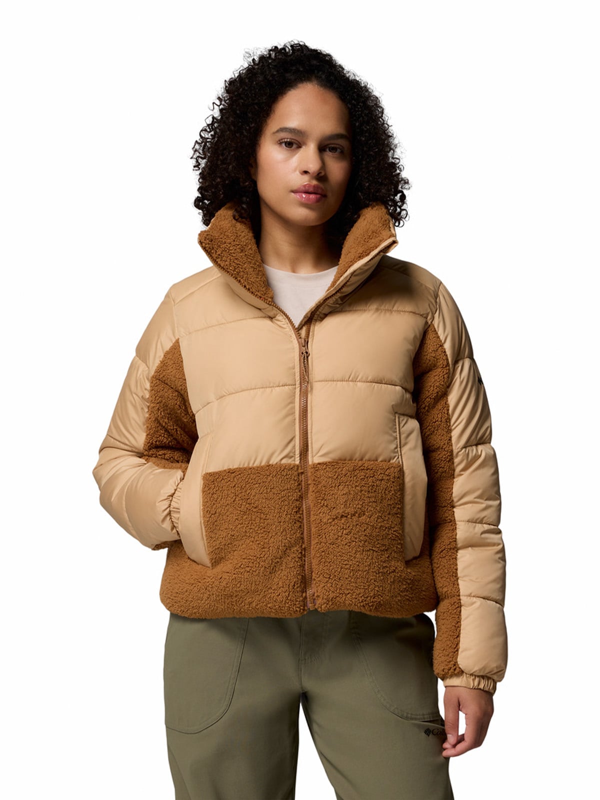 COLUMBIA PARKA MUJER LEADBETTER POINT II HYBRID BEIGE COLUMBIA