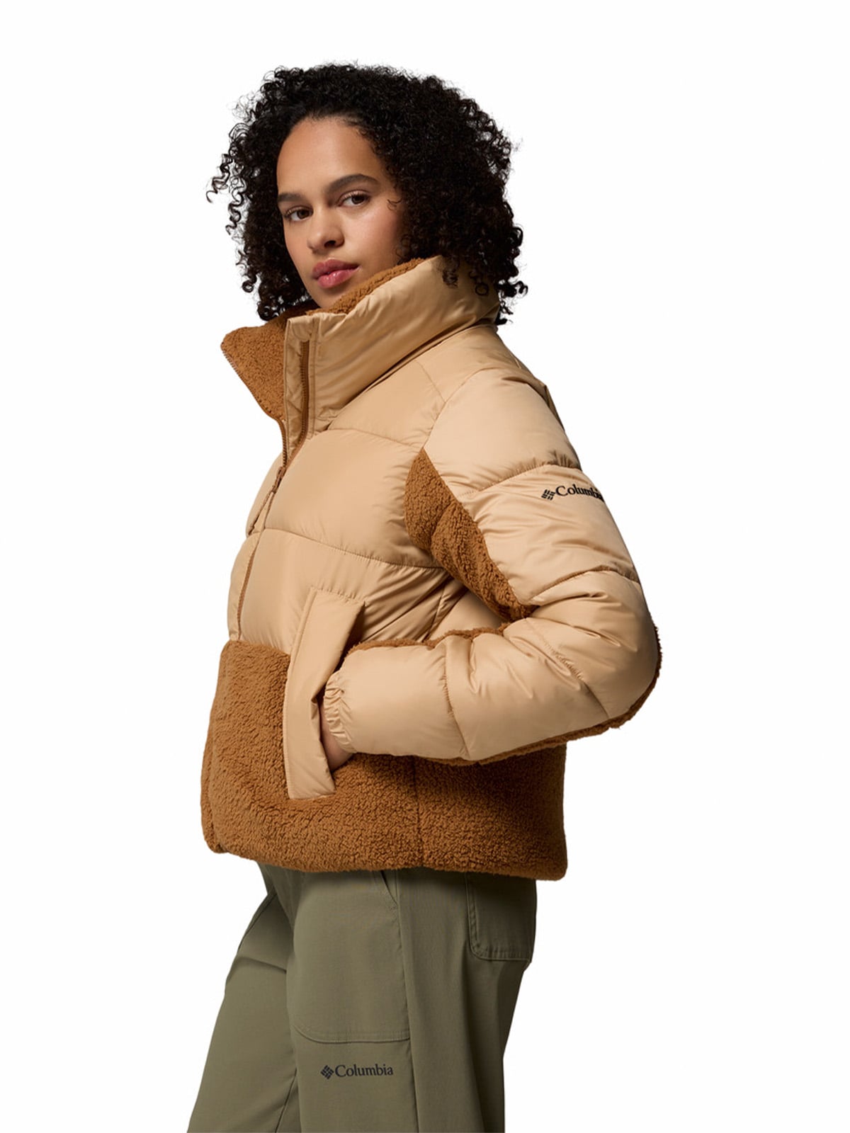 PARKA MUJER LEADBETTER POINT II HYBRID BEIGE COLUMBIA - 2