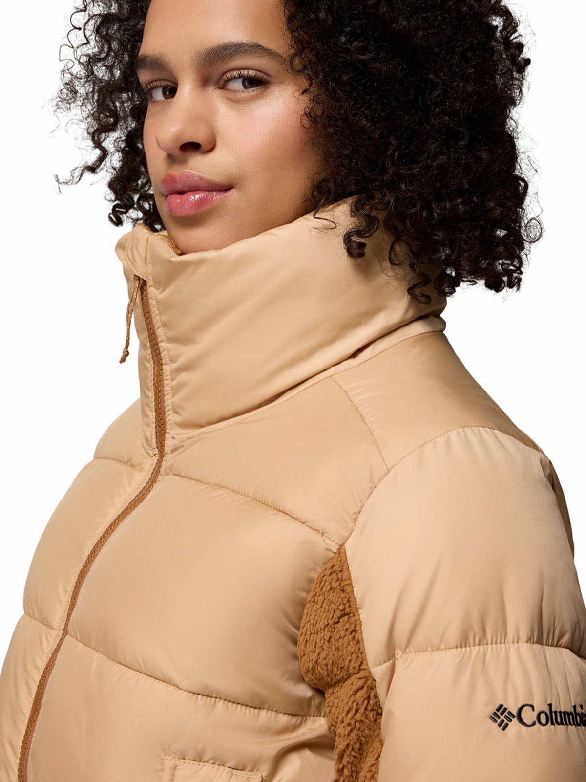 PARKA MUJER LEADBETTER POINT II HYBRID BEIGE COLUMBIA - 6