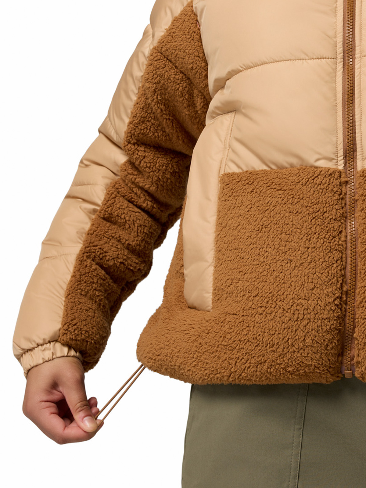 PARKA MUJER LEADBETTER POINT II HYBRID BEIGE COLUMBIA - 7