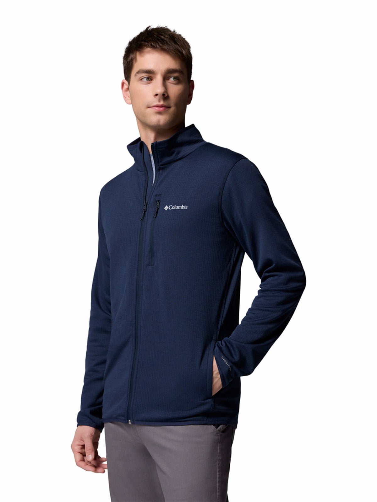 POLAR HOMBRE ESSENTIAL HIKE GRID AZUL COLUMBIA - 2