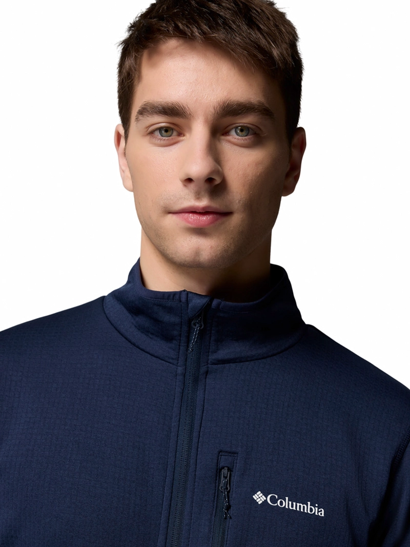 POLAR HOMBRE ESSENTIAL HIKE GRID AZUL COLUMBIA - 6