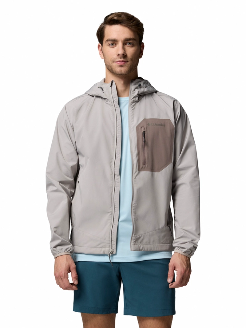 SOFTSHELL HOMBRE TALL HEIGHTS III HOODIED GRIS COLUMBIA - 4