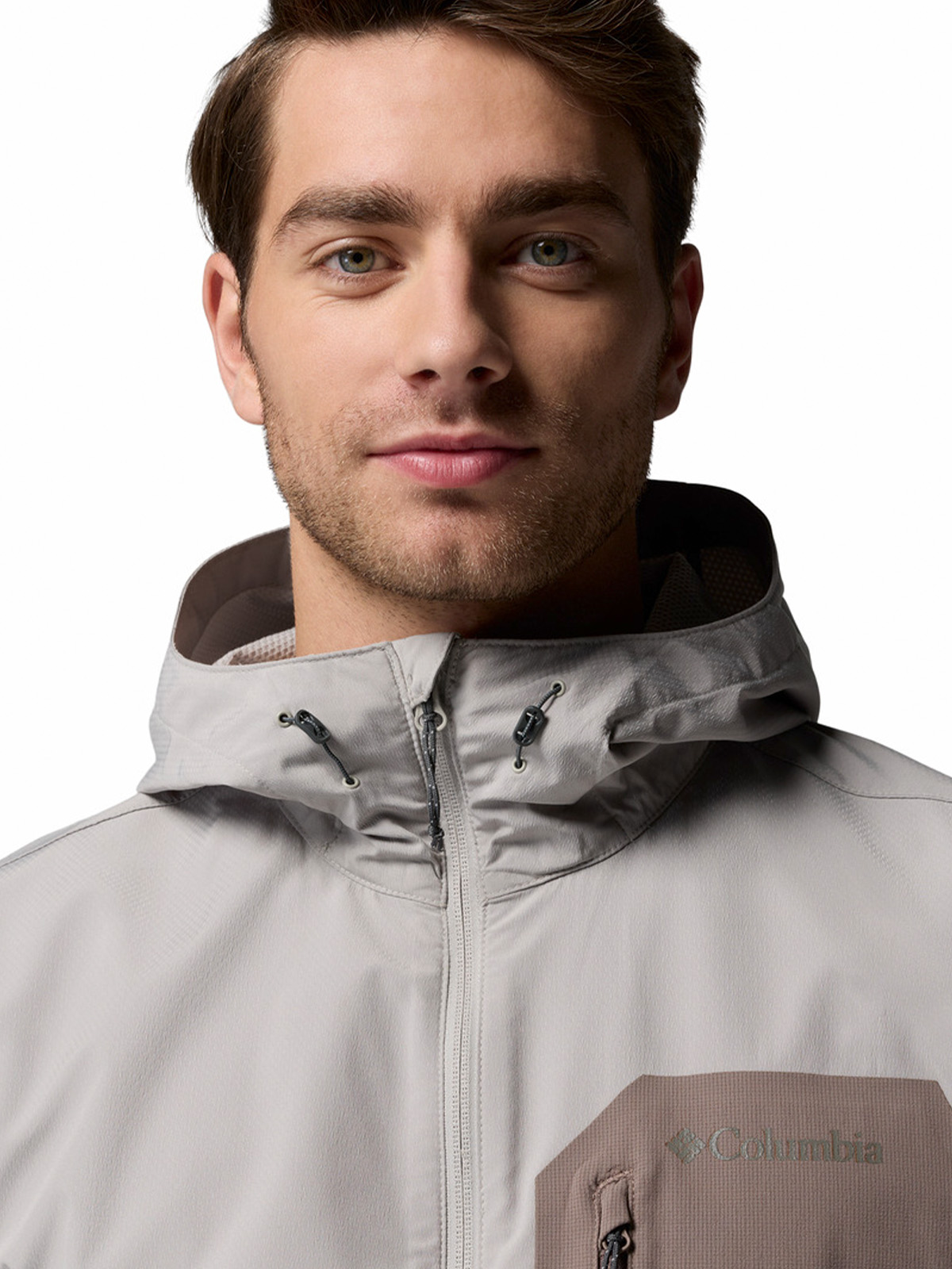 SOFTSHELL HOMBRE TALL HEIGHTS III HOODIED GRIS COLUMBIA - 6