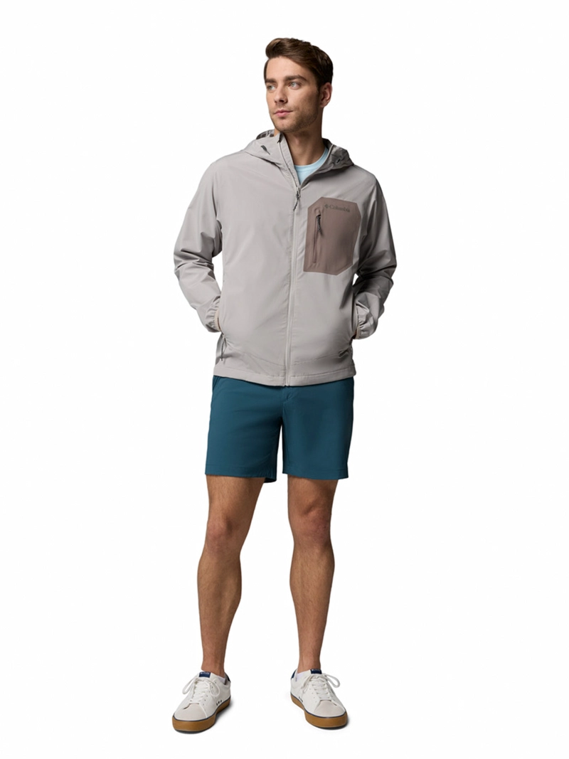 SOFTSHELL HOMBRE TALL HEIGHTS III HOODIED GRIS COLUMBIA - 8
