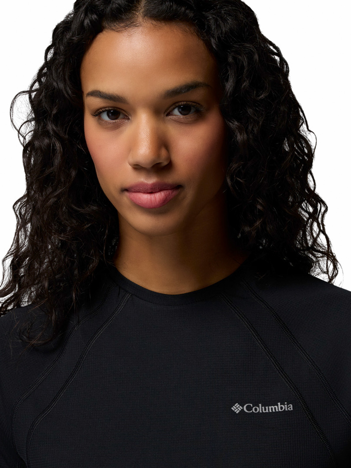 POLERA MC MUJER STEALTH SPRING NEGRO COLUMBIA - 5