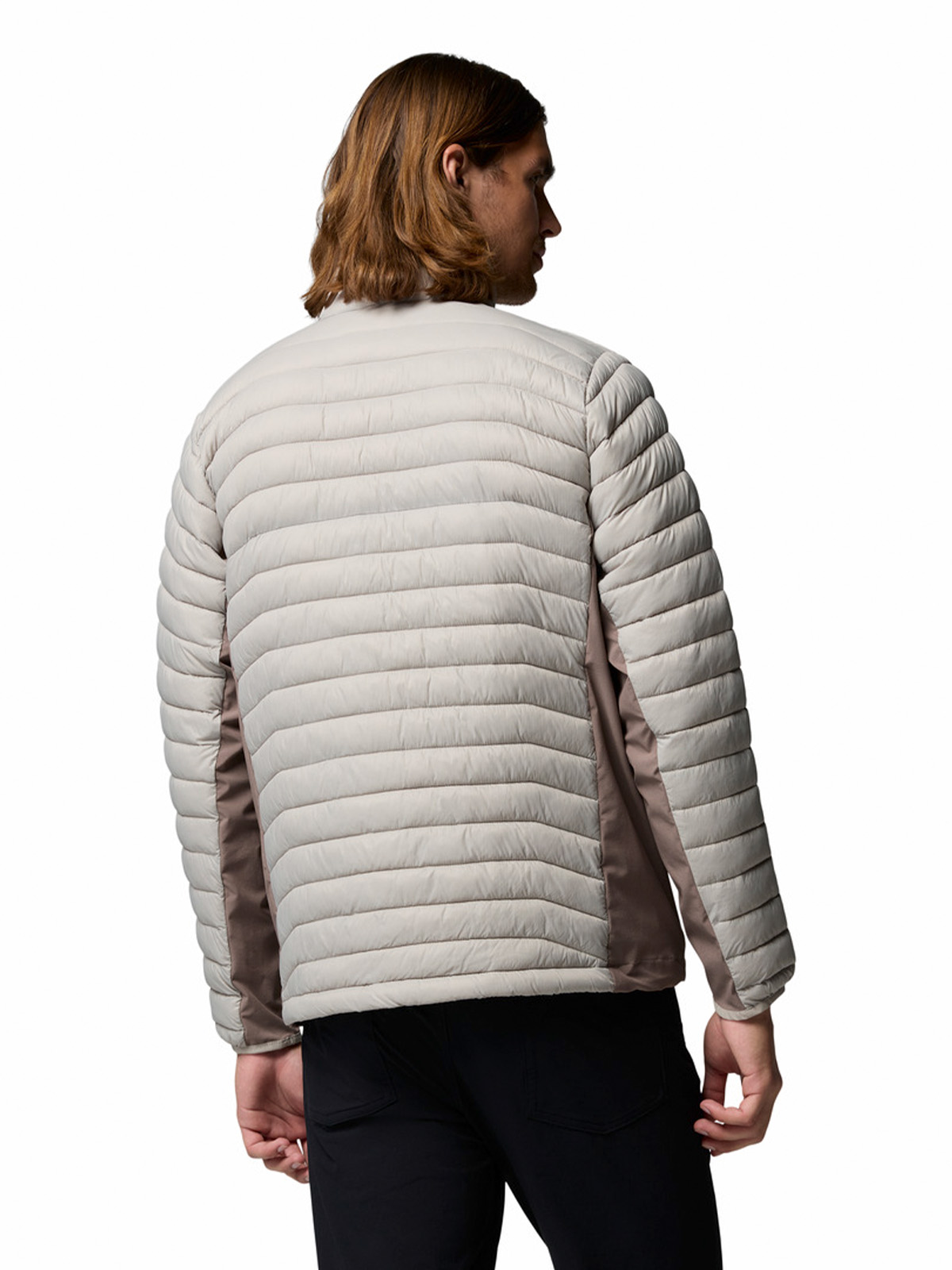 PARKA HOMBRE POWDER PASS HYBRID GRIS COLUMBIA - 5