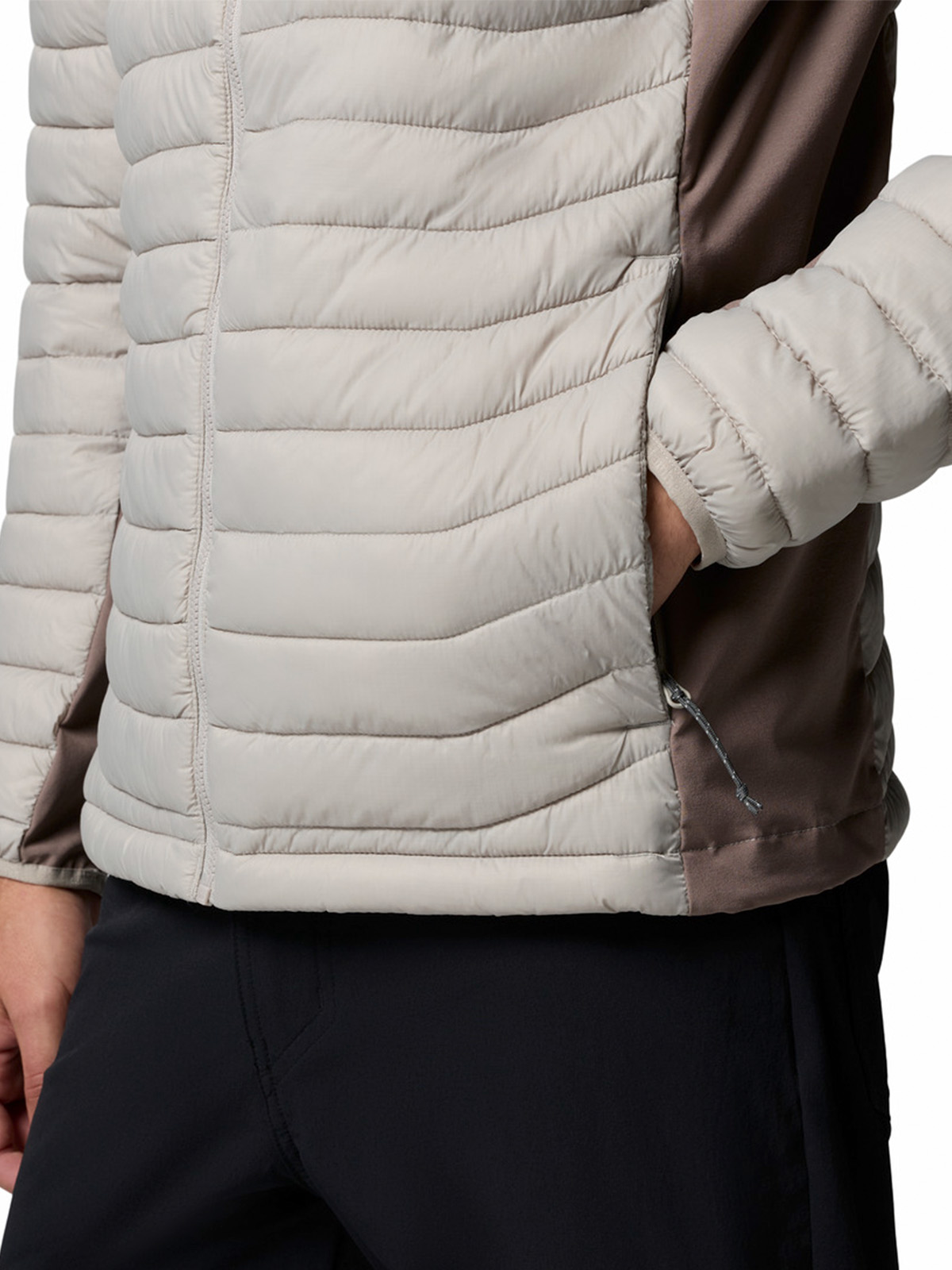 PARKA HOMBRE POWDER PASS HYBRID GRIS COLUMBIA - 8