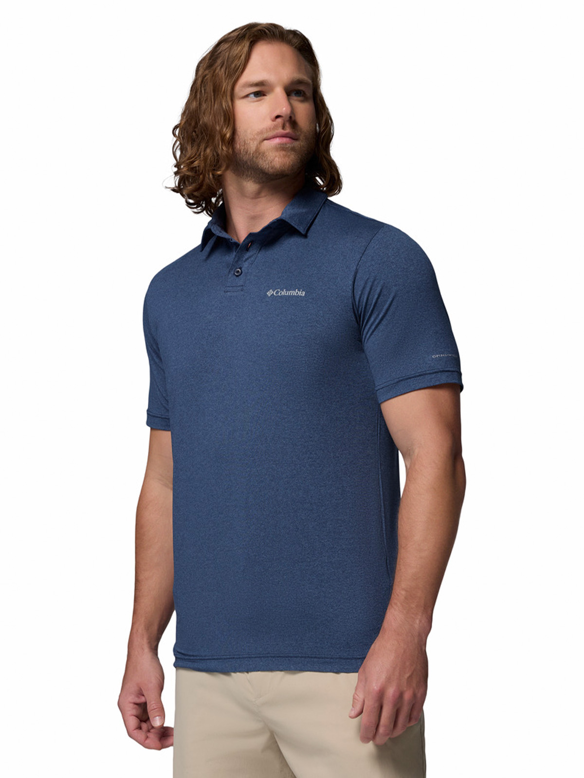 POLERA MC HOMBRE PARSONS POINT AZUL COLUMBIA - 2