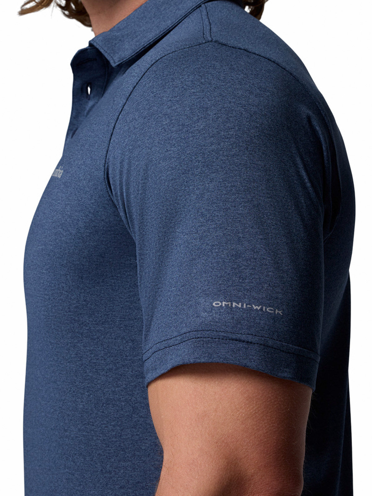 POLERA MC HOMBRE PARSONS POINT AZUL COLUMBIA - 6
