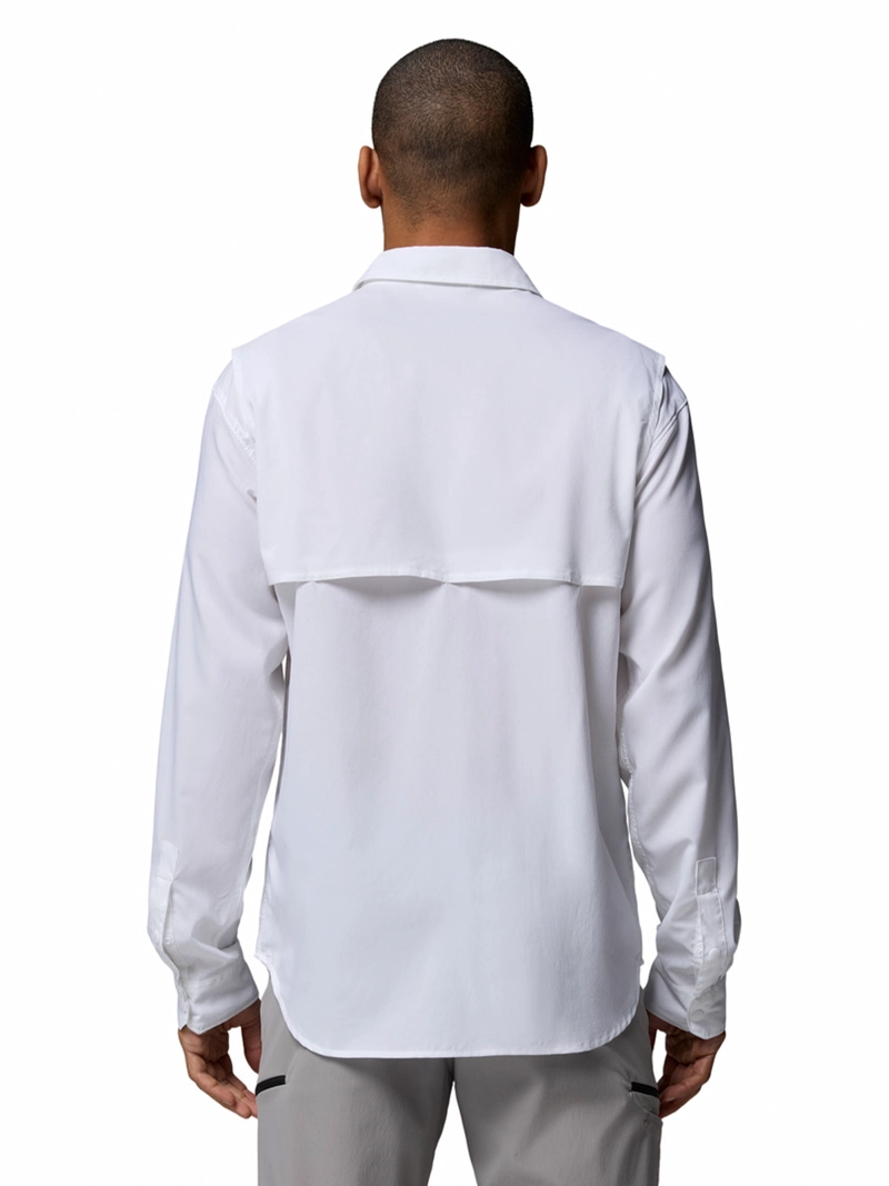 CAMISA ML HOMBRE SILVER RIDGE UTILITY BLANCO COLUMBIA - 4