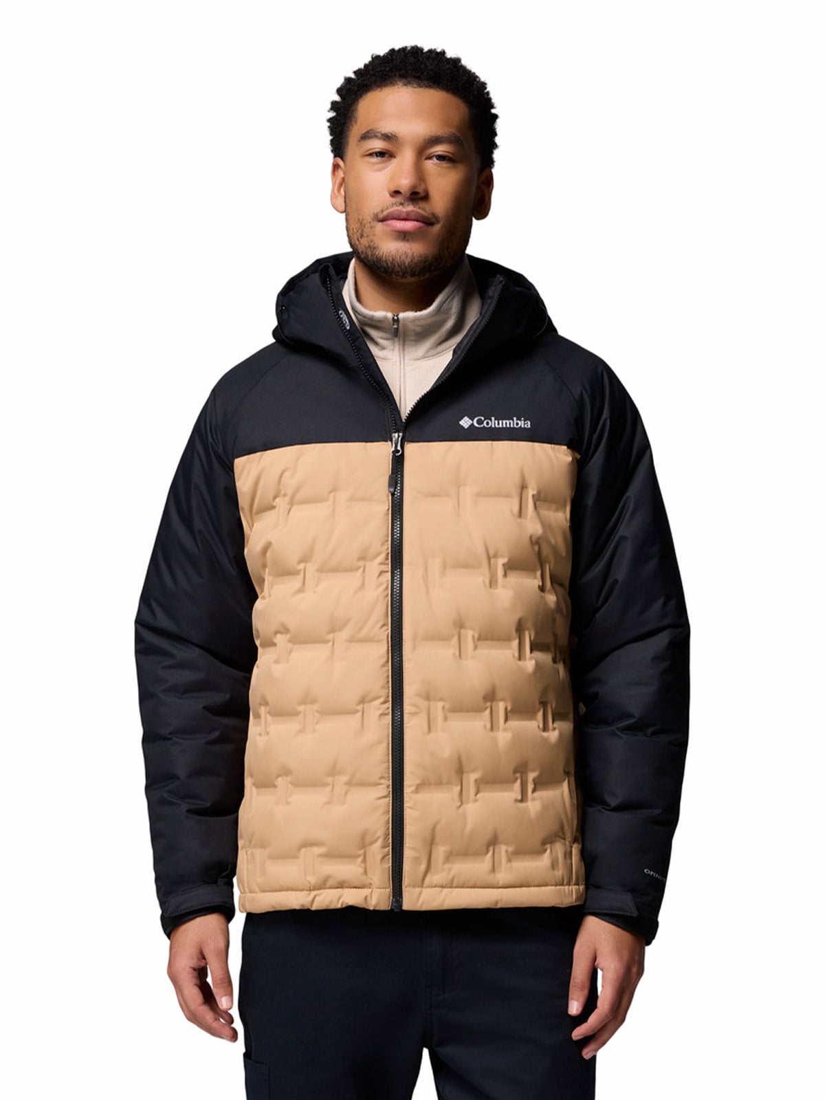 COLUMBIA PARKA HOMBRE GRAND TREK III DOWN HOODED BEIGE COLUMBIA