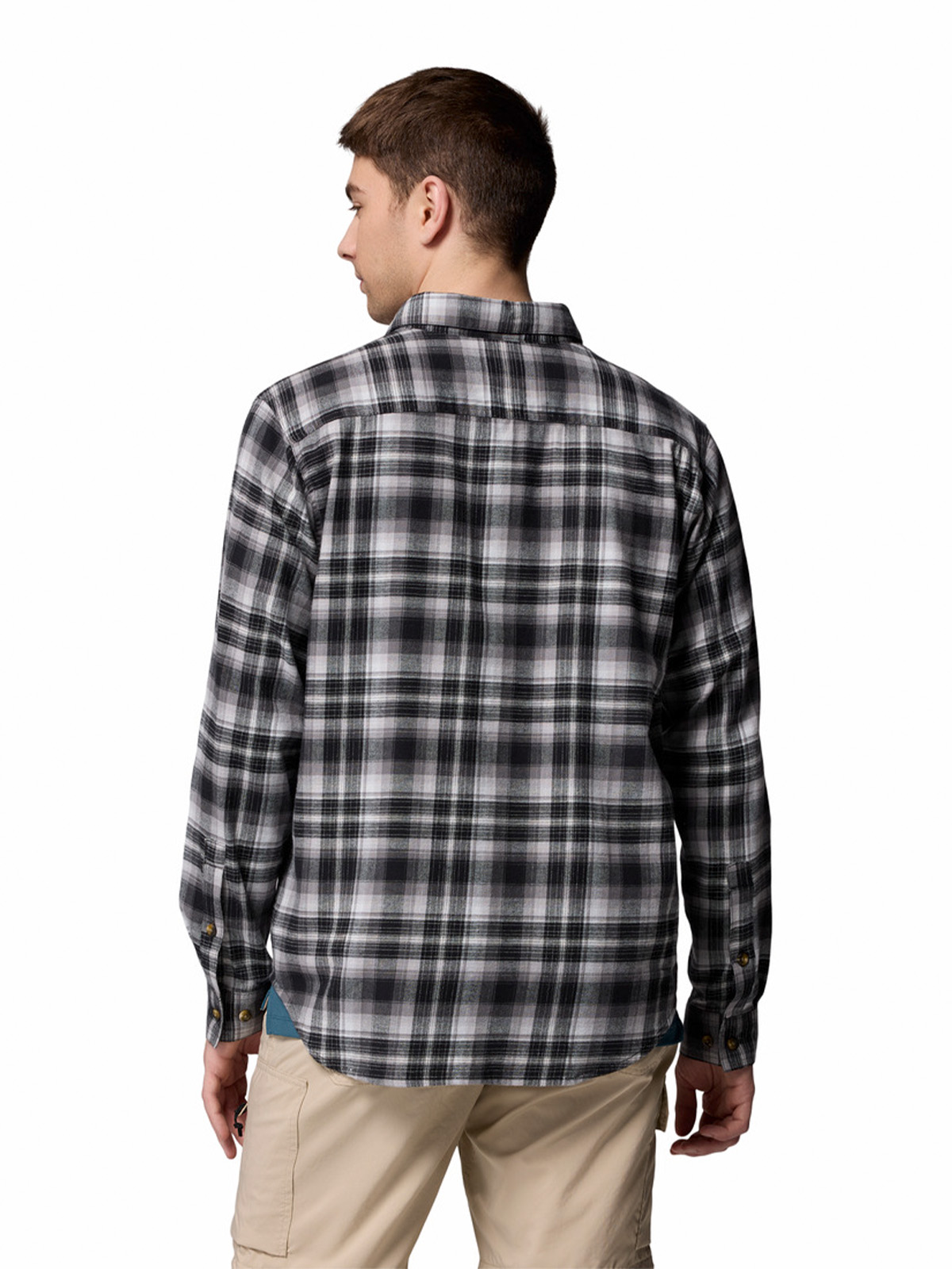 CAMISA ML HOMBRE CORNELL WOODS NEGRO COLUMBIA - 4