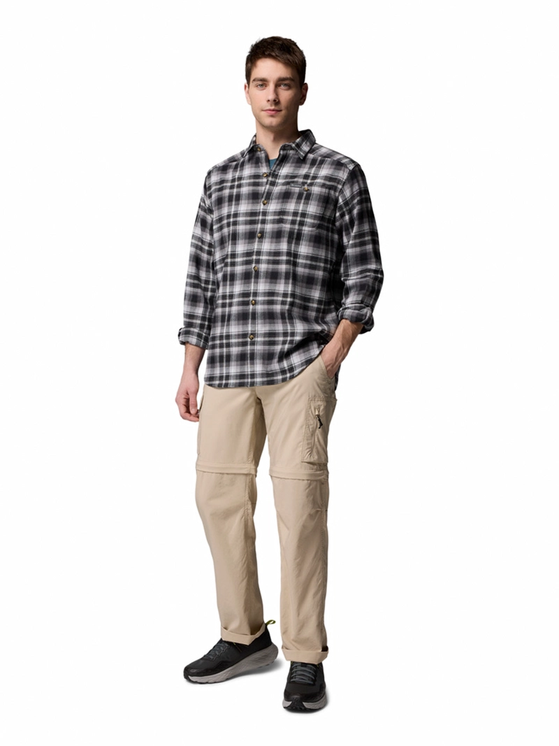 CAMISA ML HOMBRE CORNELL WOODS NEGRO COLUMBIA - 7