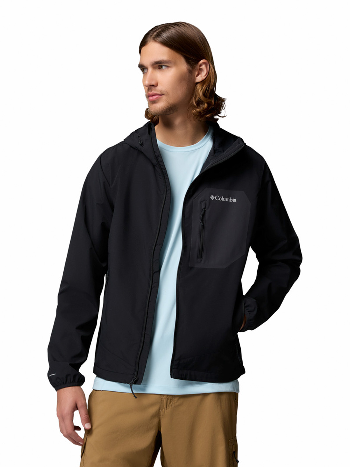 SOFTSHELL HOMBRE TALL HEIGHTS III NEGRO COLUMBIA - 4