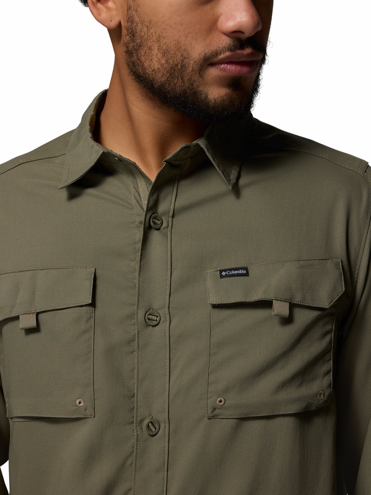 CAMISA ML HOMBRE SILVER RIDGE UTILITY GRIS COLUMBIA - 5