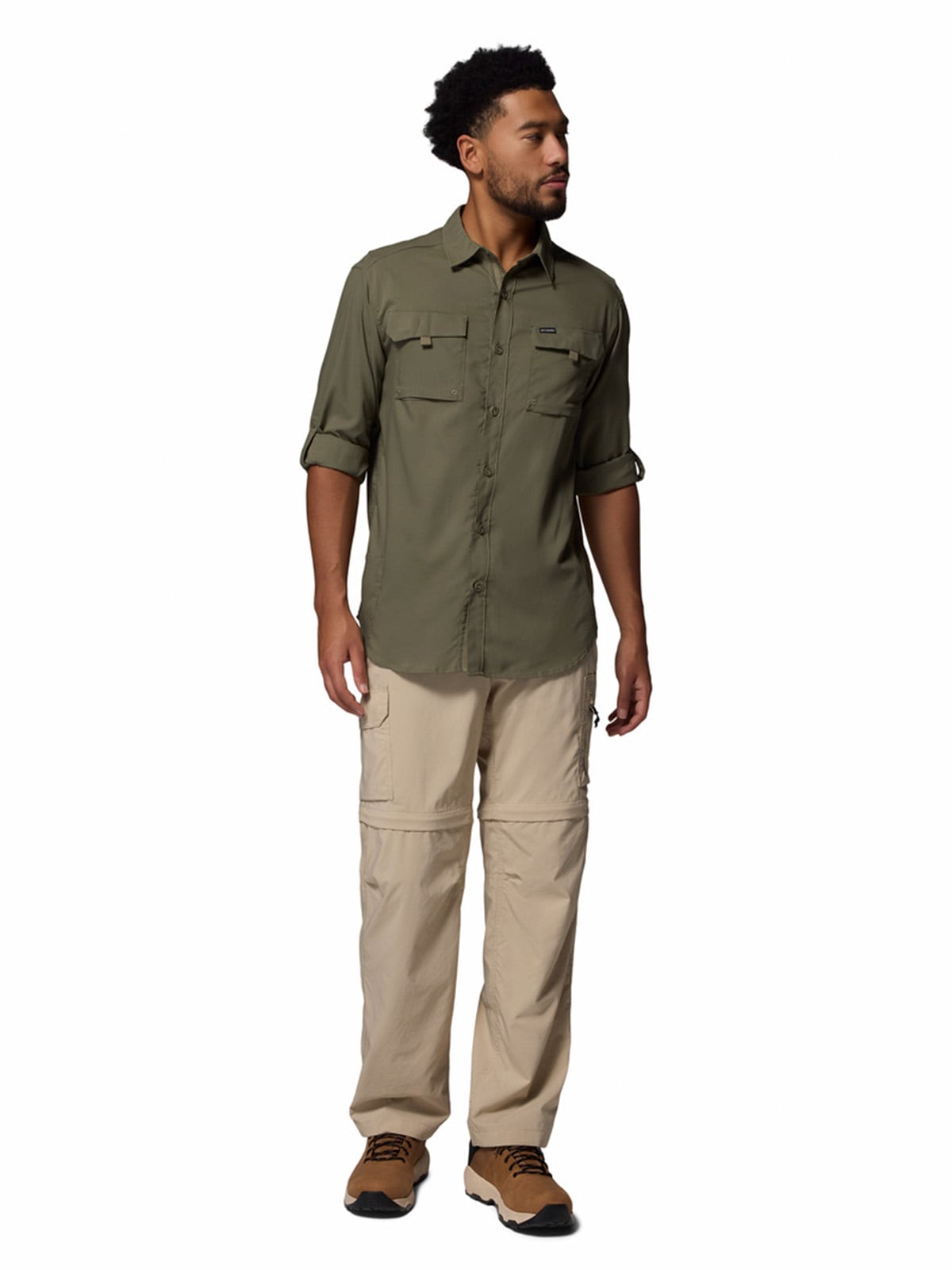 CAMISA ML HOMBRE SILVER RIDGE UTILITY GRIS COLUMBIA - 9