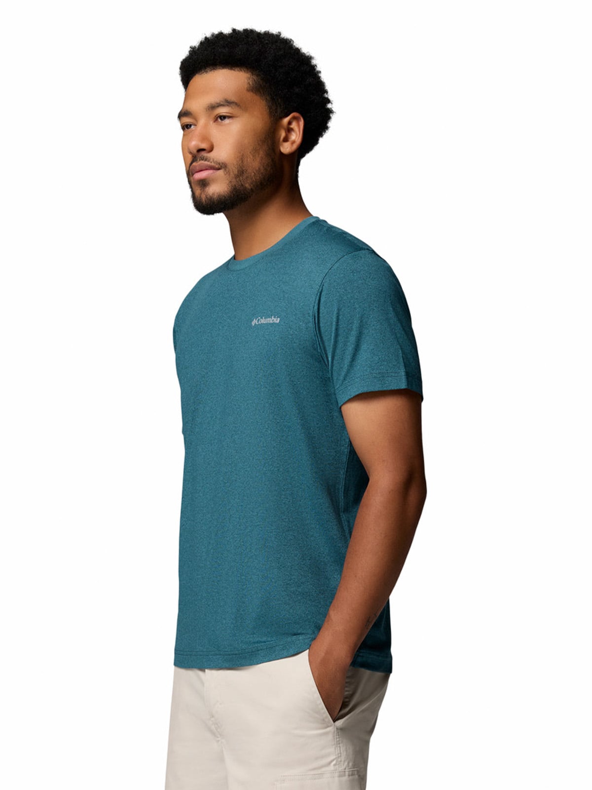 POLERA MC HOMBRE PARSONS POINT AZUL COLUMBIA - 2