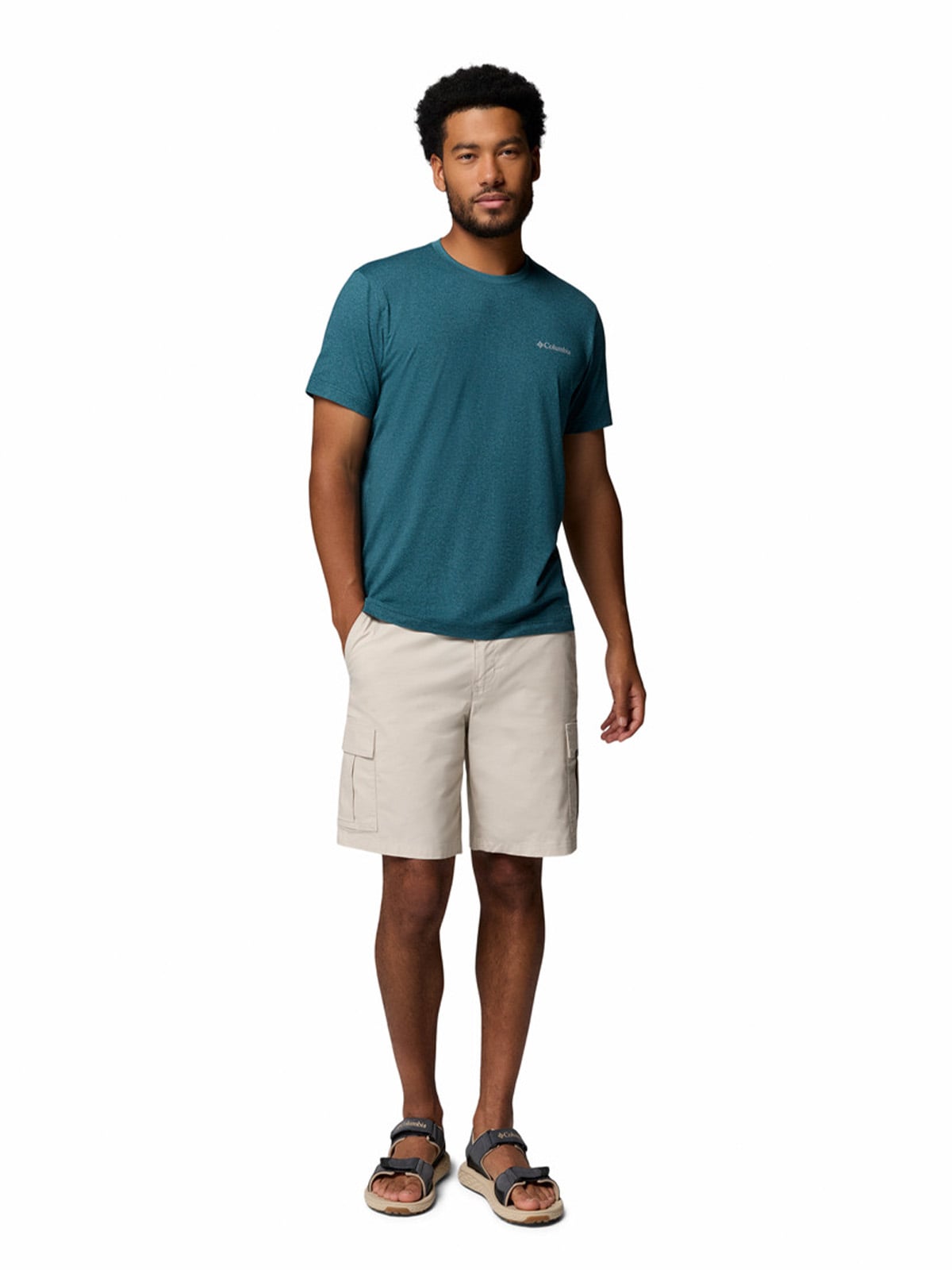 POLERA MC HOMBRE PARSONS POINT AZUL COLUMBIA - 6
