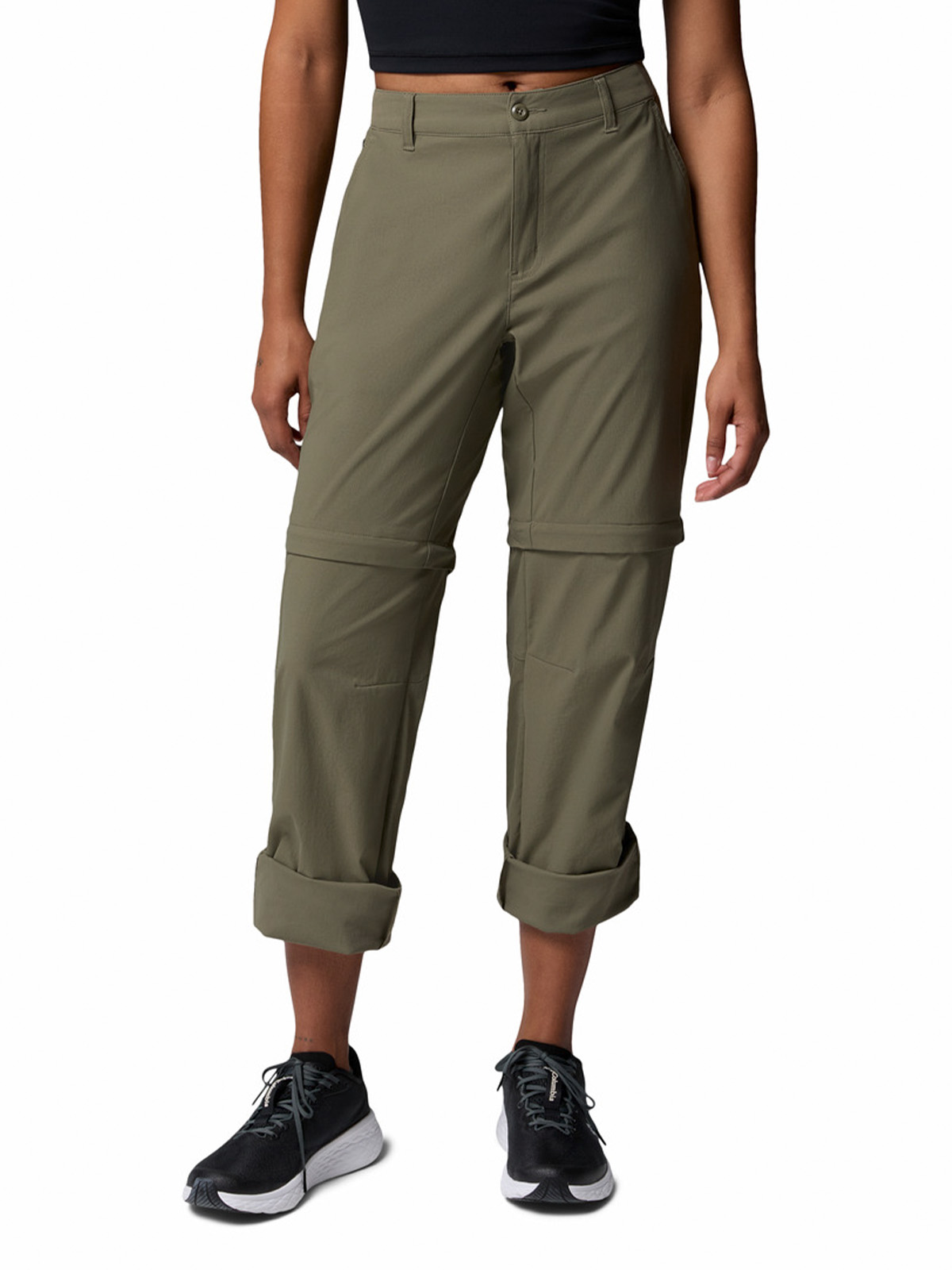 PANTALON MUJER LESLIE CONVERTIBLE VERDE COLUMBIA - 4