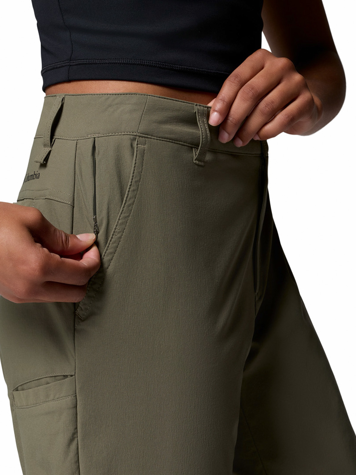 PANTALON MUJER LESLIE CONVERTIBLE VERDE COLUMBIA - 9