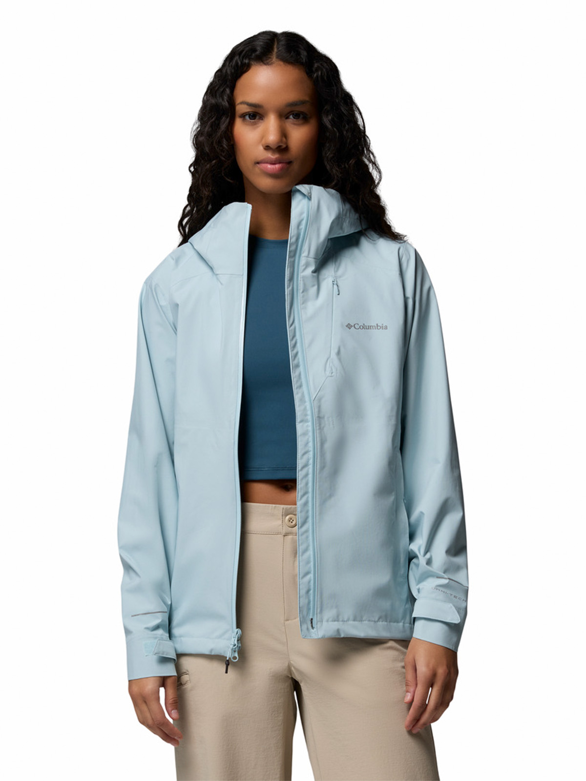 CORTAVIENTO MUJER TRAILBORNE SHELL CELESTE COLUMBIA - 4