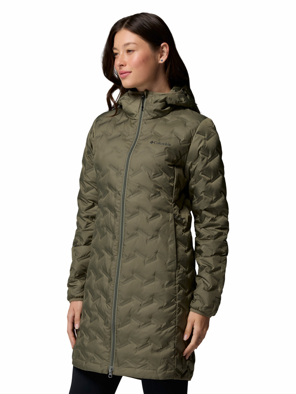 PARKA MUJER DELTA RIDGE II LONG GRIS COLUMBIA - 2