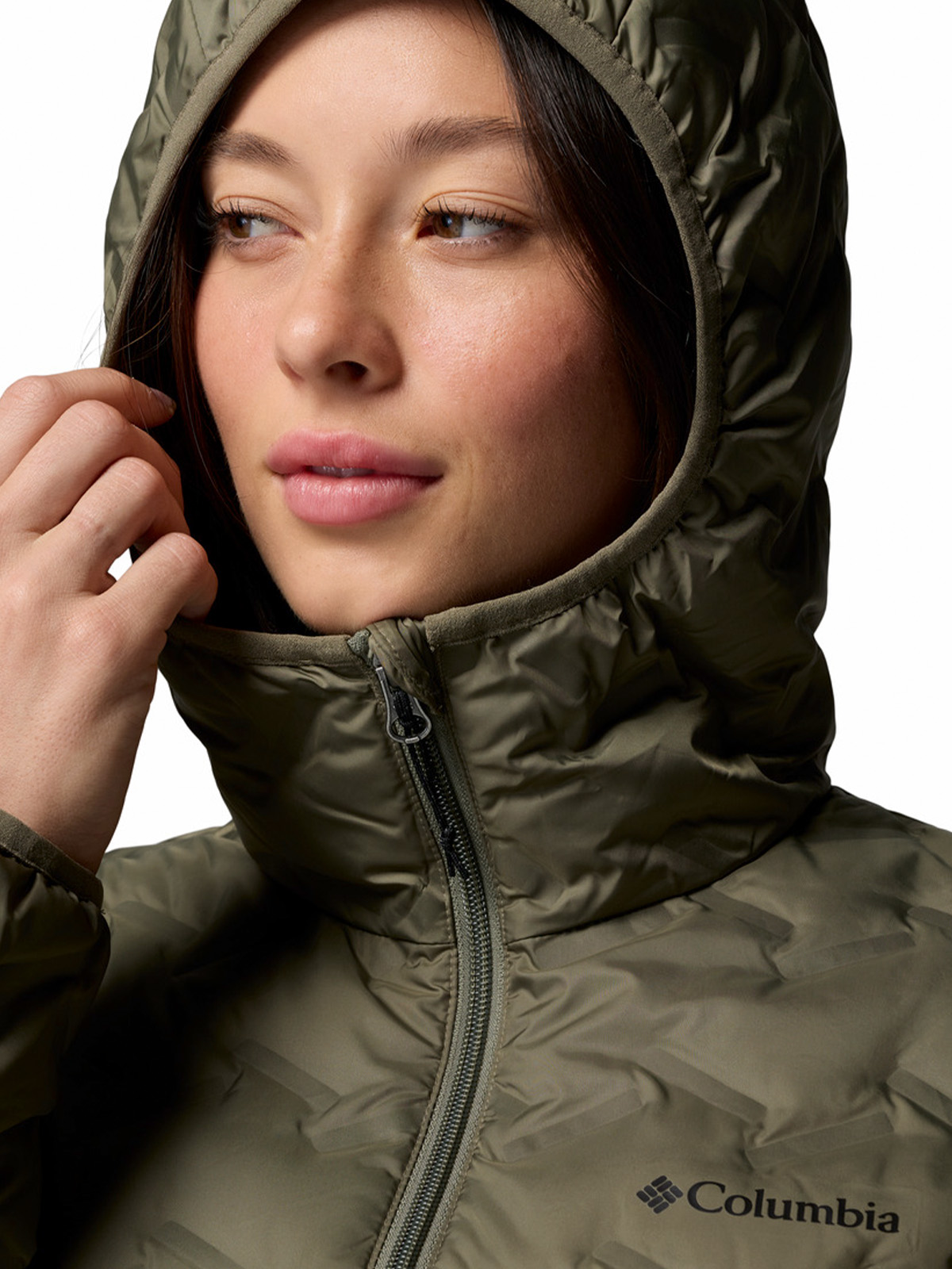 PARKA MUJER DELTA RIDGE II LONG GRIS COLUMBIA - 6