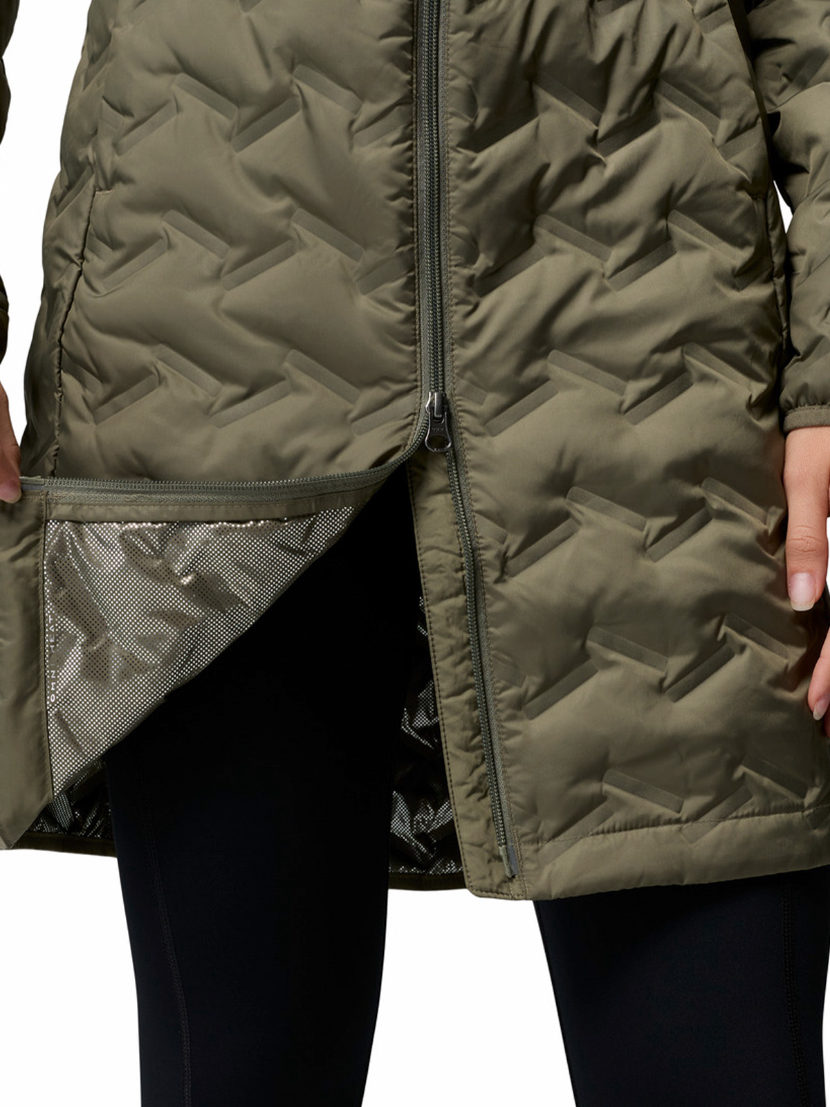 PARKA MUJER DELTA RIDGE II LONG GRIS COLUMBIA - 7