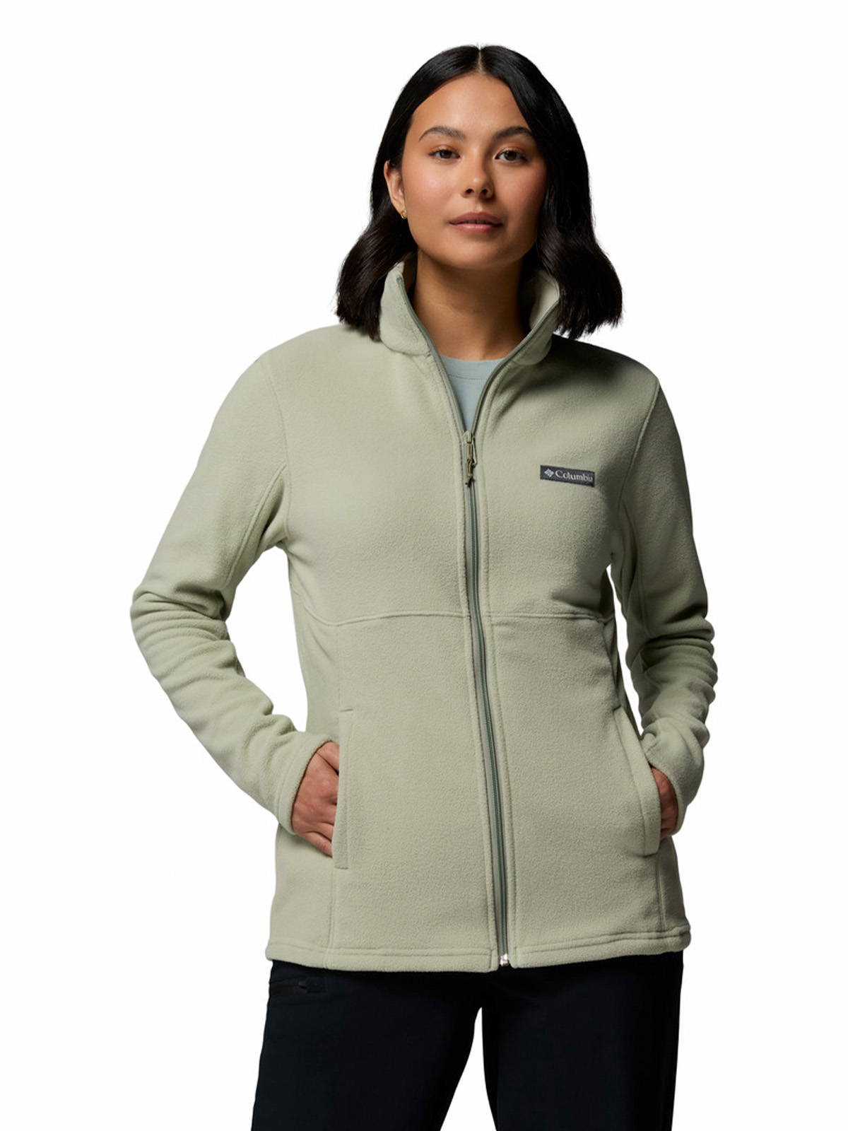 POLAR MUJER BASIN TRAIL III FULL ZIP BEIGE COLUMBIA - 1