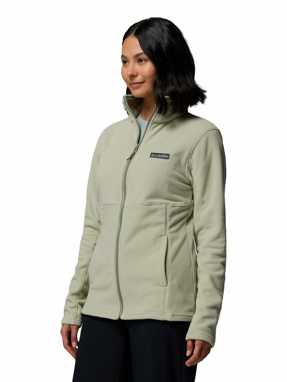 POLAR MUJER BASIN TRAIL III FULL ZIP BEIGE COLUMBIA - 4
