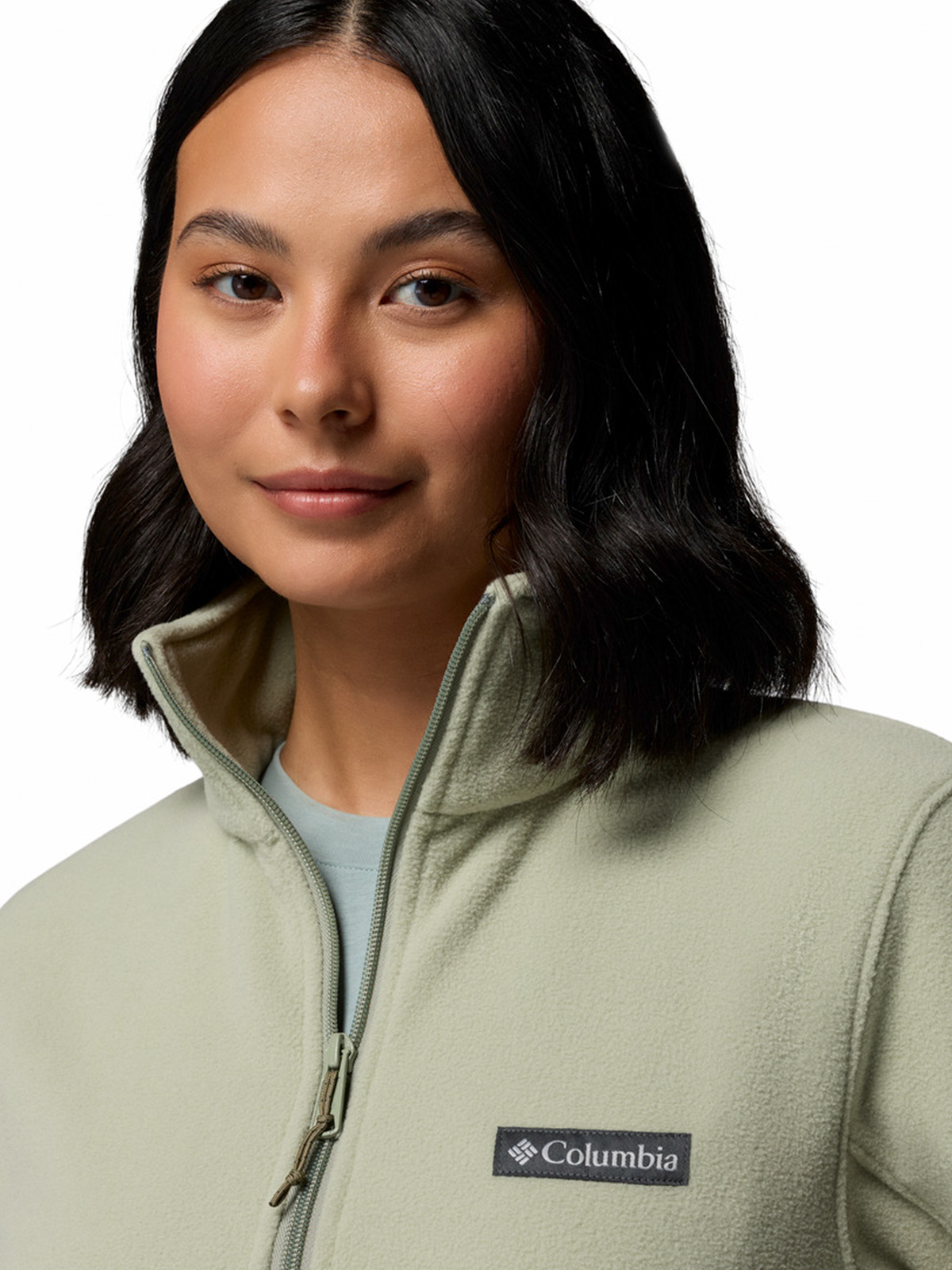 POLAR MUJER BASIN TRAIL III FULL ZIP BEIGE COLUMBIA - 6