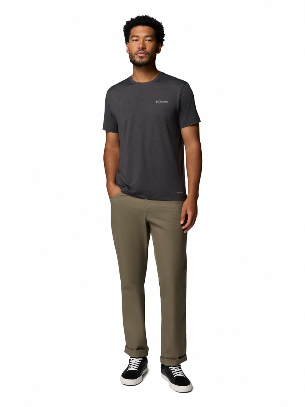 POLERA MC HOMBRE PARSONS POINT NEGRO COLUMBIA - 6
