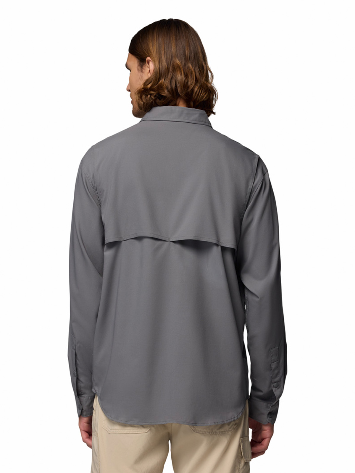 CAMISA ML HOMBRE SILVER RIDGE UTILITY GRIS COLUMBIA - 4